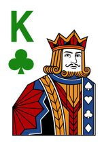 K of clubs